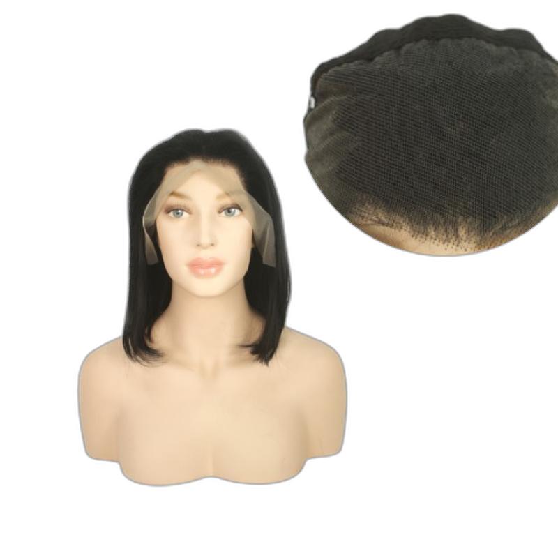 Miniatura Peruca Front Lace Tzes 100% Cabelo Humano - 30 Cm