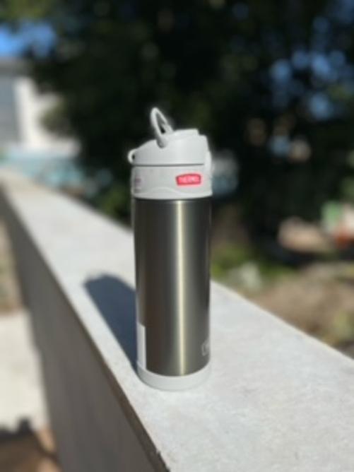Miniatura Garrafa Térmica Thermos Eldorado Cinza 470Ml