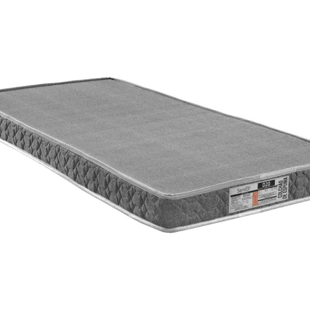 Miniatura Colchão Solteiro D-20 Liso 78x12x188 Cinza