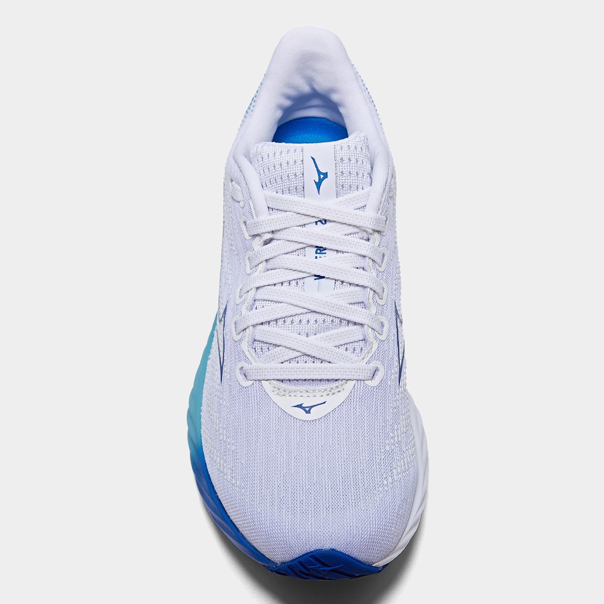 Miniatura Tênis Mizuno Wave Rider 28 Feminino Branco+Azul - 34