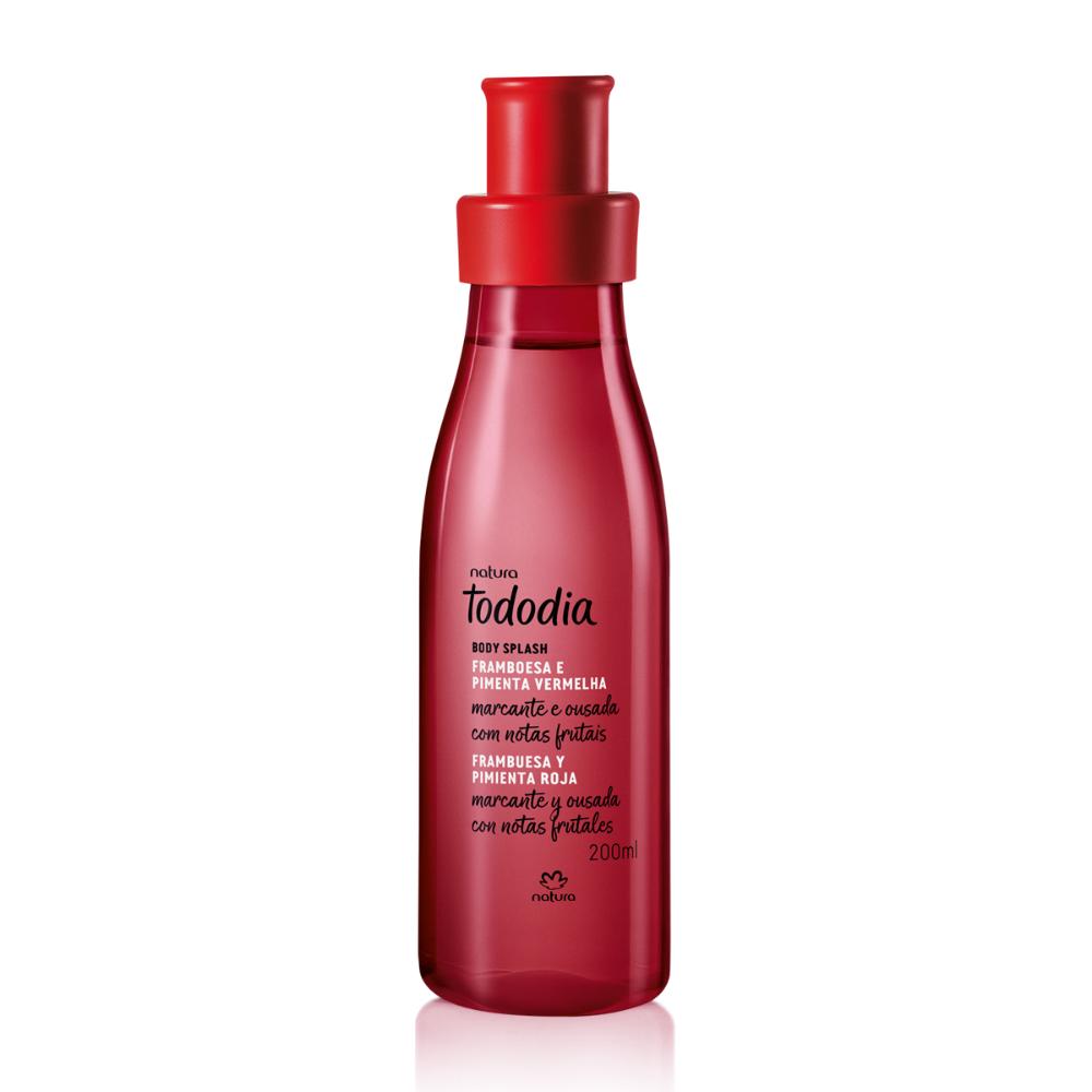 Miniatura TODODIA FRAMBOESA E PIMENTA VERMELHA BODY SPLASH DESODORANTE COLÔNIA FEMININO 200 ML