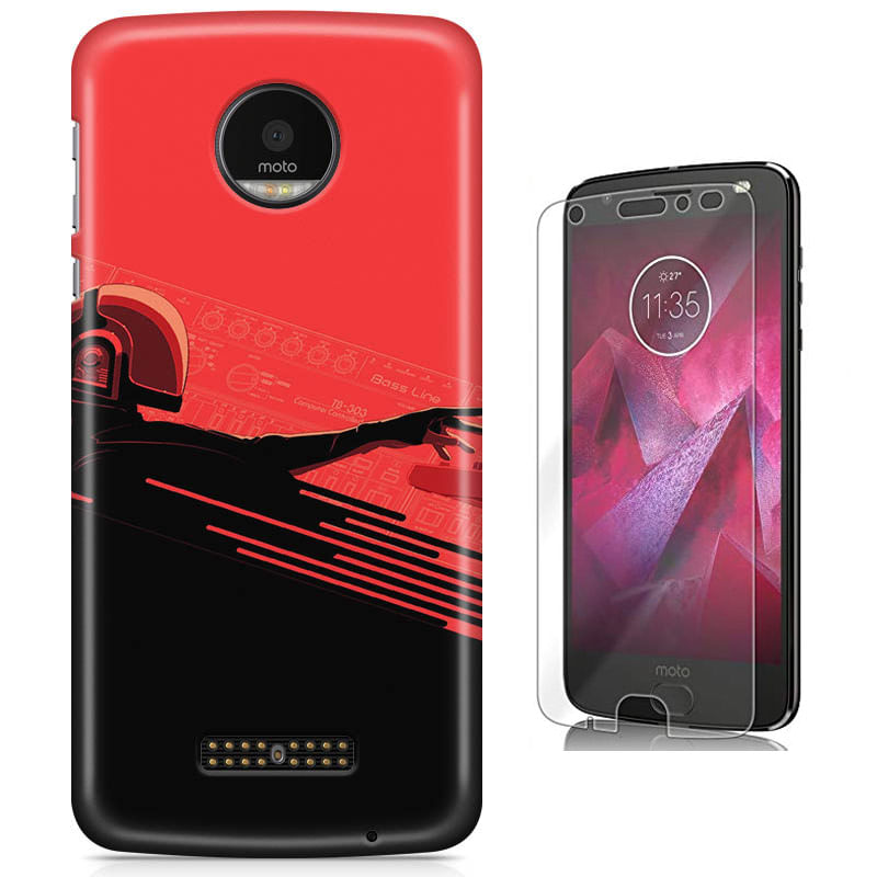 Miniatura Kit Capa Moto Z2 Play - Daft Punk E Pelicula