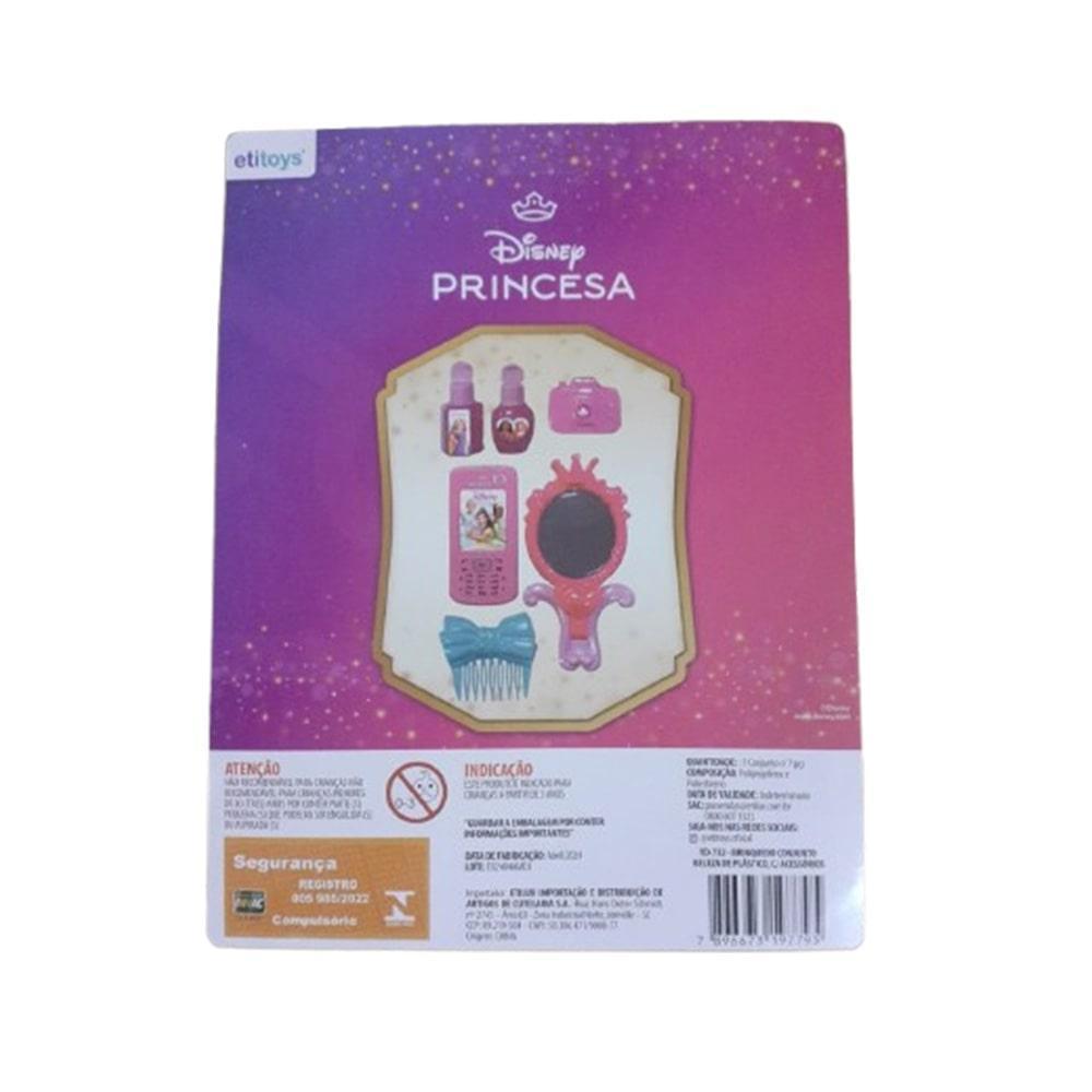 Miniatura Kit Beleza Princesa Celular Espelho Esmalte Perfume 7 Pçs