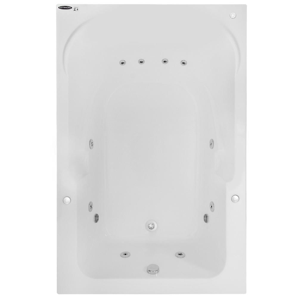 Miniatura Banheira Hidromassagem Astra Double Capri Luxo 170cmx110cmx43cm - 04 Jatos Acrílico P2 Sem Aquecedor 220V