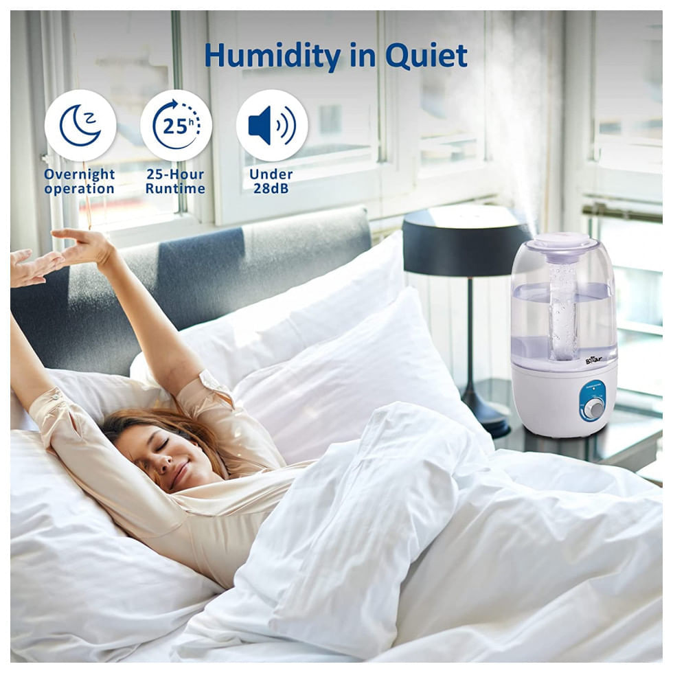 Umidificador Portátil BEAR 3 Litros até 25H e Giratório em 360, Branco
