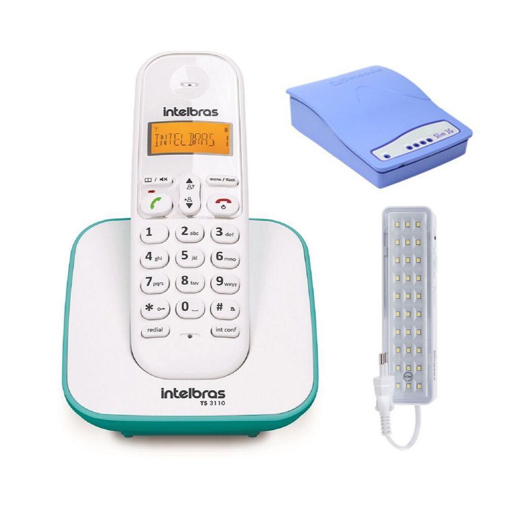 Miniatura Aparelho Telefone Fixo Sem Fio Bina E Entrada Chip Celular Homologação: 57652009992