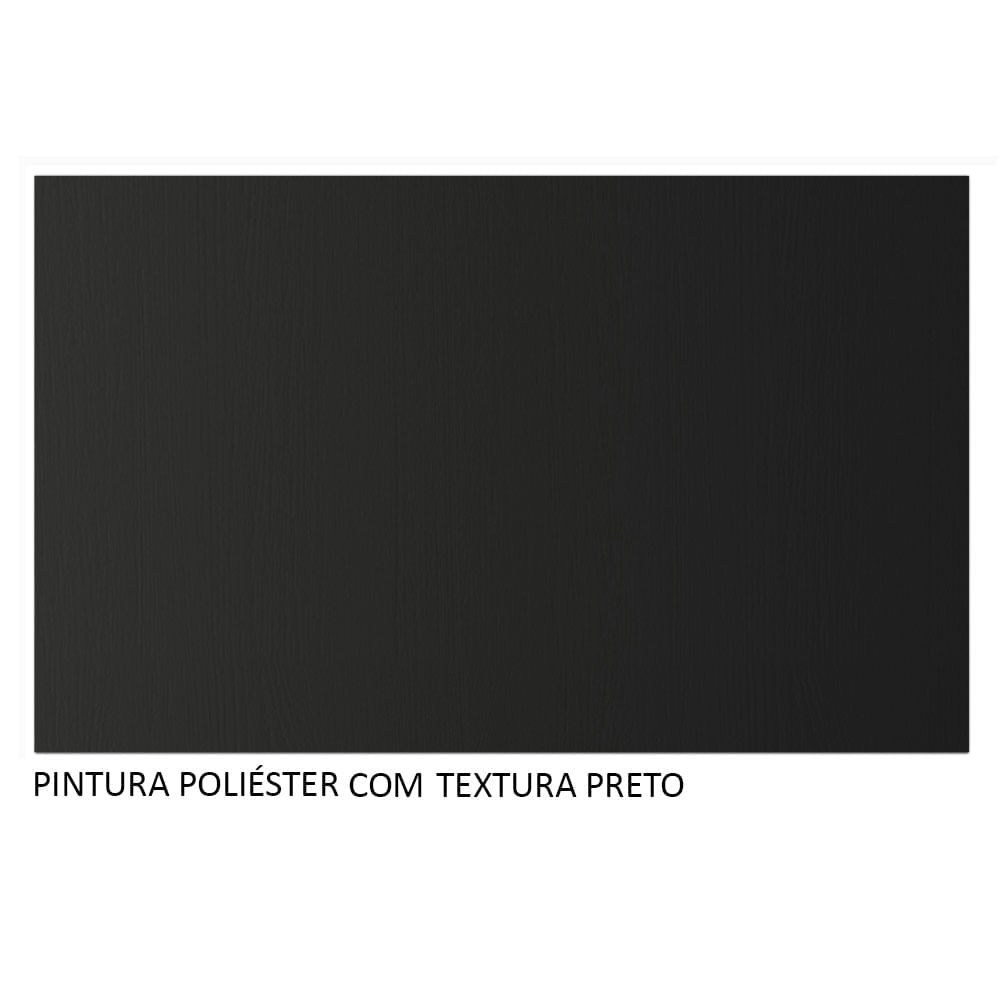 Armário Aéreo Madesa Reims 60 cm 1 Porta Preto Cor:Preto