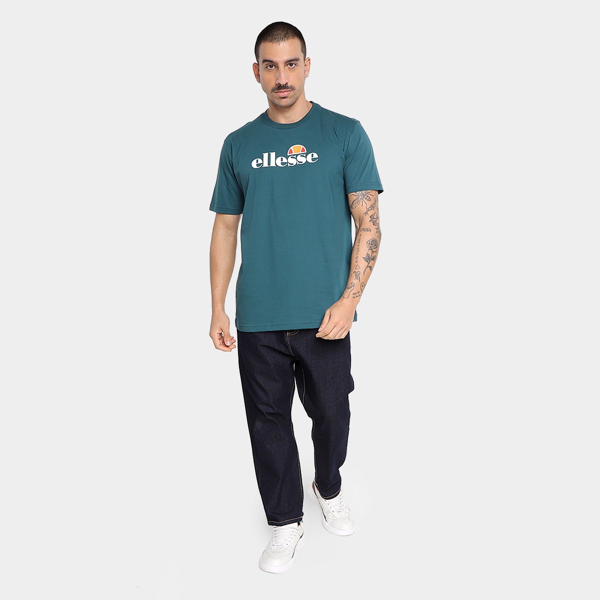 Miniatura Camiseta Ellesse Basic Logo Masculina Verde - G