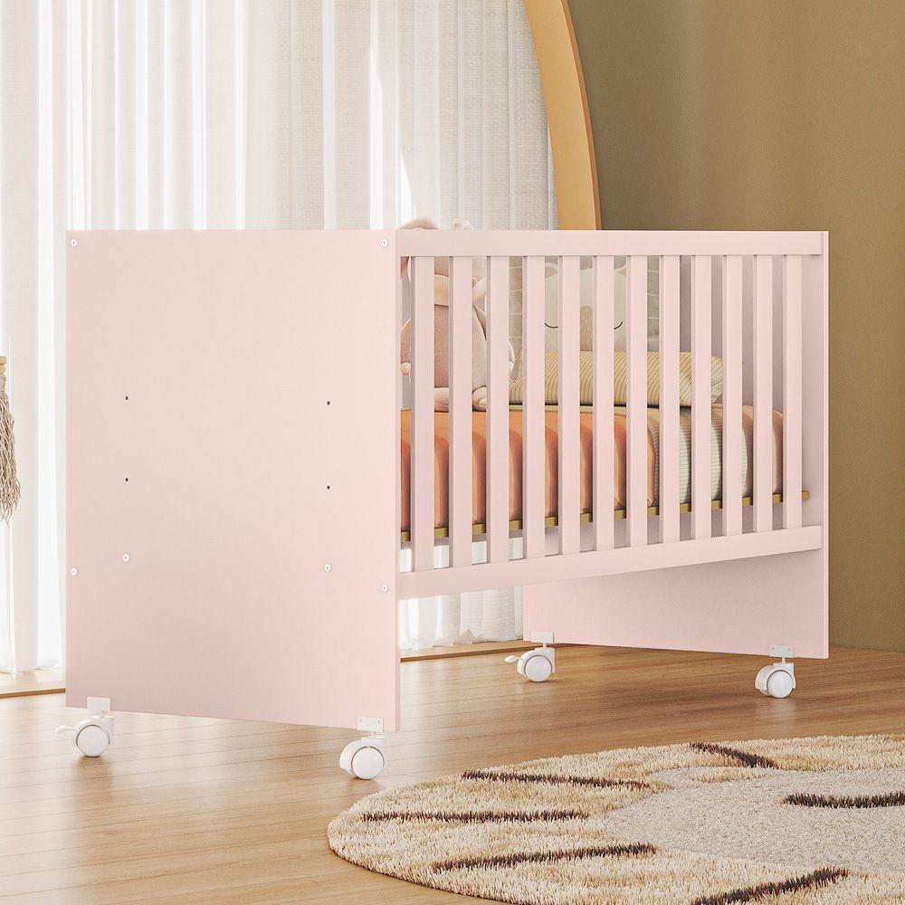 Jogo De Quarto Infantil Gr E Cômoda E Berço 3540 Doce Sonho rosa