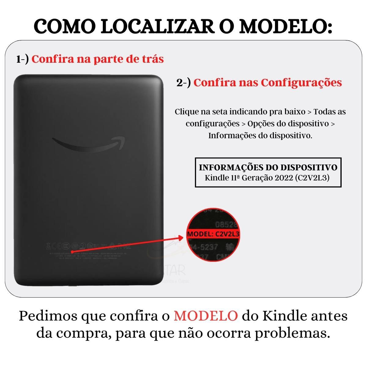 Miniatura Capinha Magnética Para Kindle 11 Geração C2V2L3 + Película