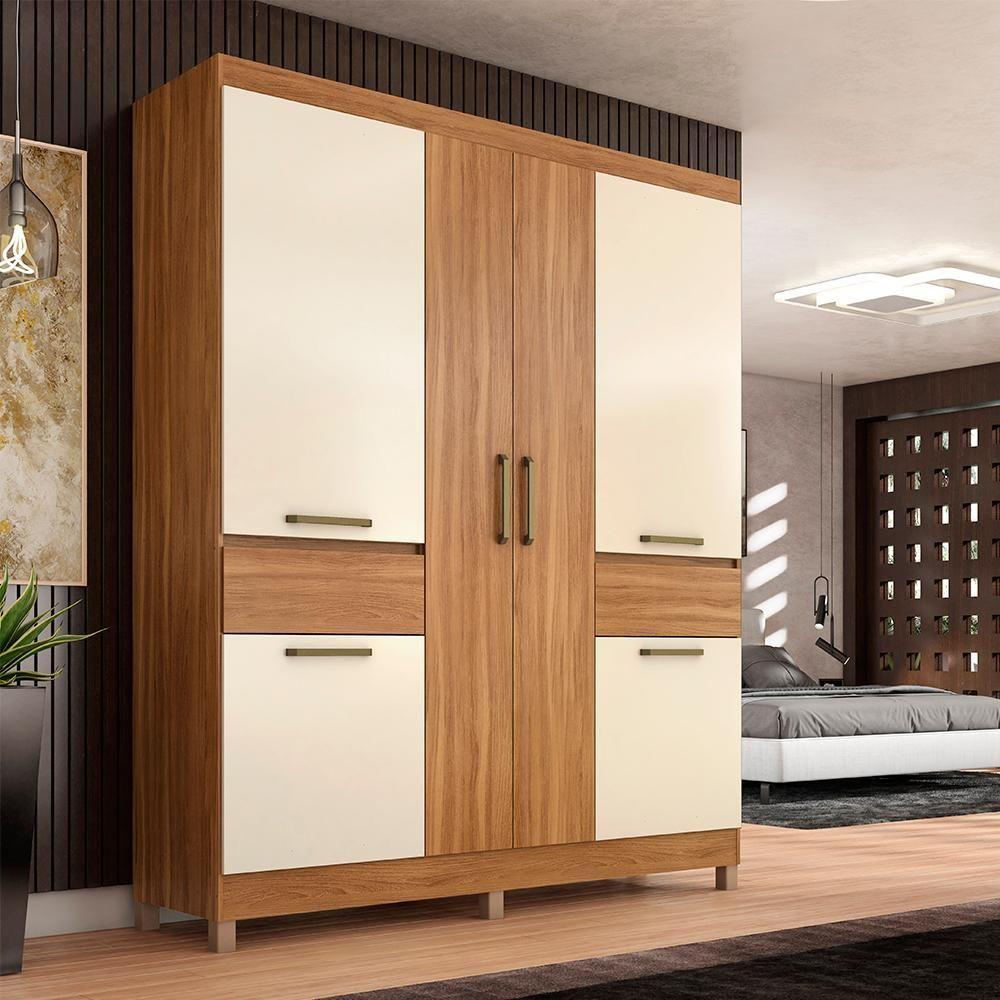 Miniatura Guarda Roupa Casal 6 Pt 2 Gv 62760 Amendola Off White Demobile Amendola Off White