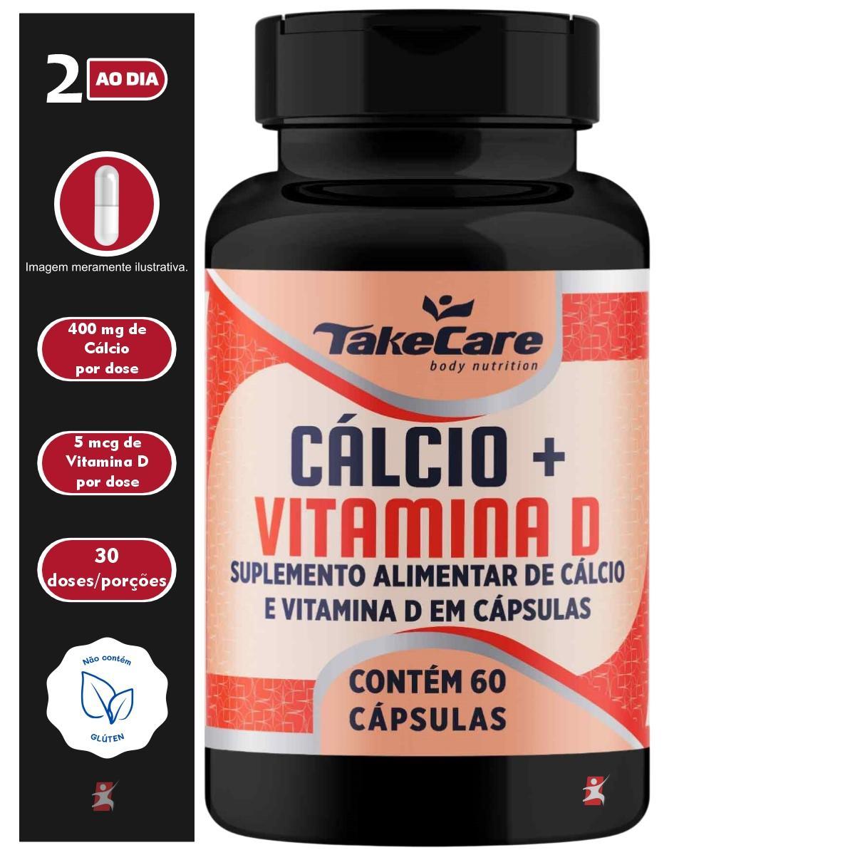 Miniatura Calcio + Vitamina D 2 Ao Dia 60 Capsulas - Take Care