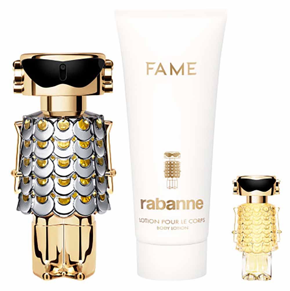 Miniatura Coffret Paco Rabanne Fame Kit - Perfume Feminino EDP + Creme corporal + Amostra Kit