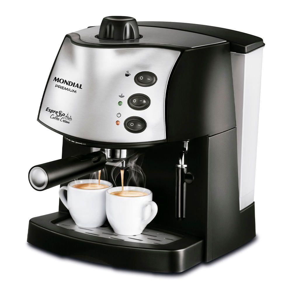 Máquina De Café Expresso Mondial Coffee Cream C-08 Cafeteira-220v-preto/inox 220V
