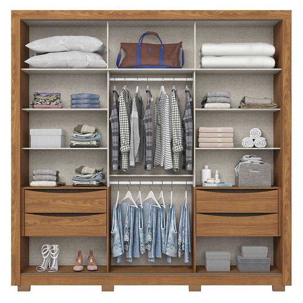 Miniatura Guarda Roupa Casal Vasti 2 Portas Nature Off White – Henn