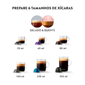 Cafeteira Nespresso Vertuo Pop com Kit Boas-Vindas – Vermelha 110V