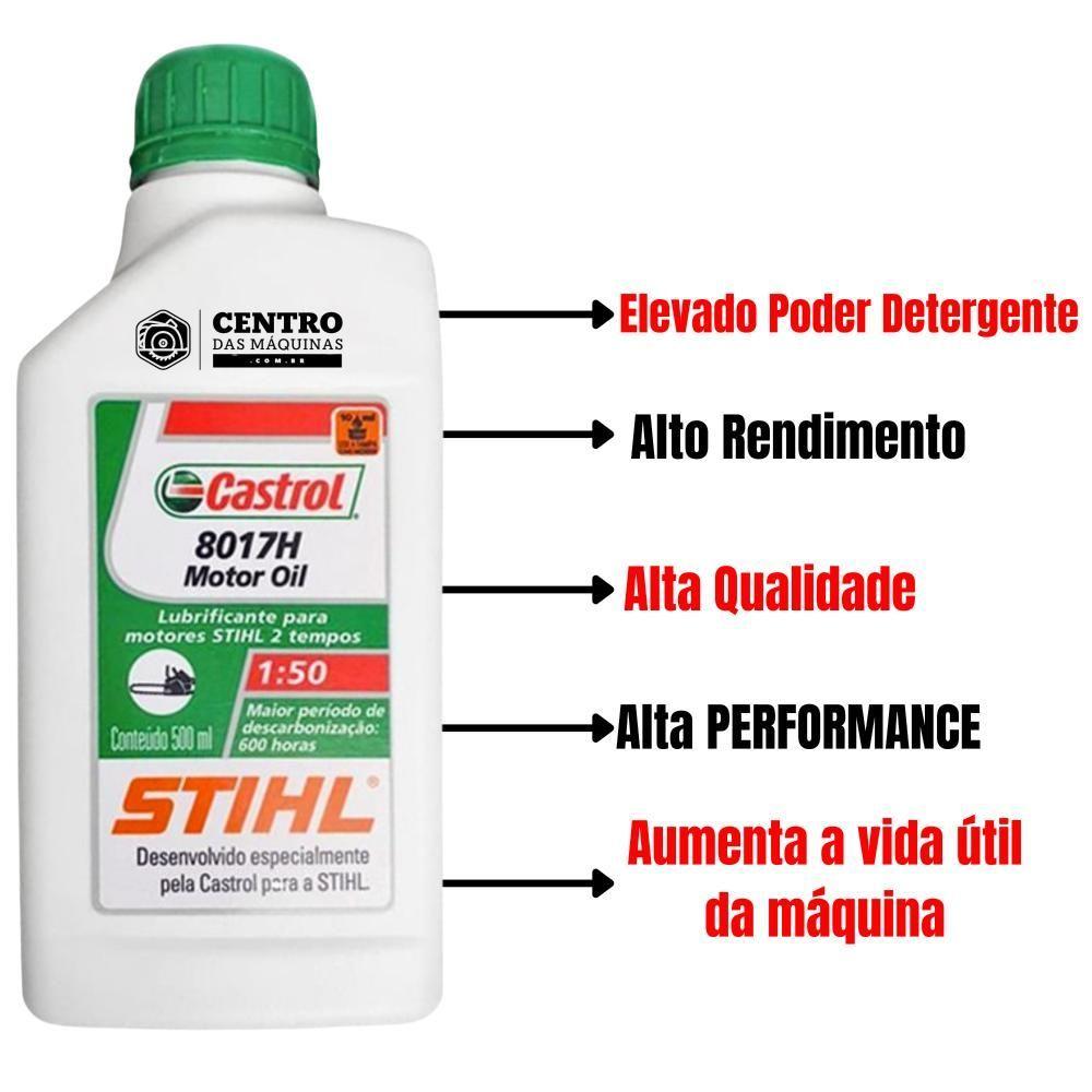 Roçadeira Potente Vulcan Vr520h 52cc + óleo Castrol Stihl 2t