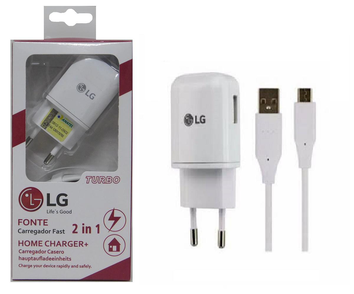 Miniatura Carregador De Parede Lg Turbo Fast V8 Lg G4,G5,G6,K10