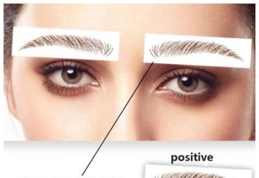 Adesivo Tatuagem Sobrancelha Longa Duração 4D Castanho 03