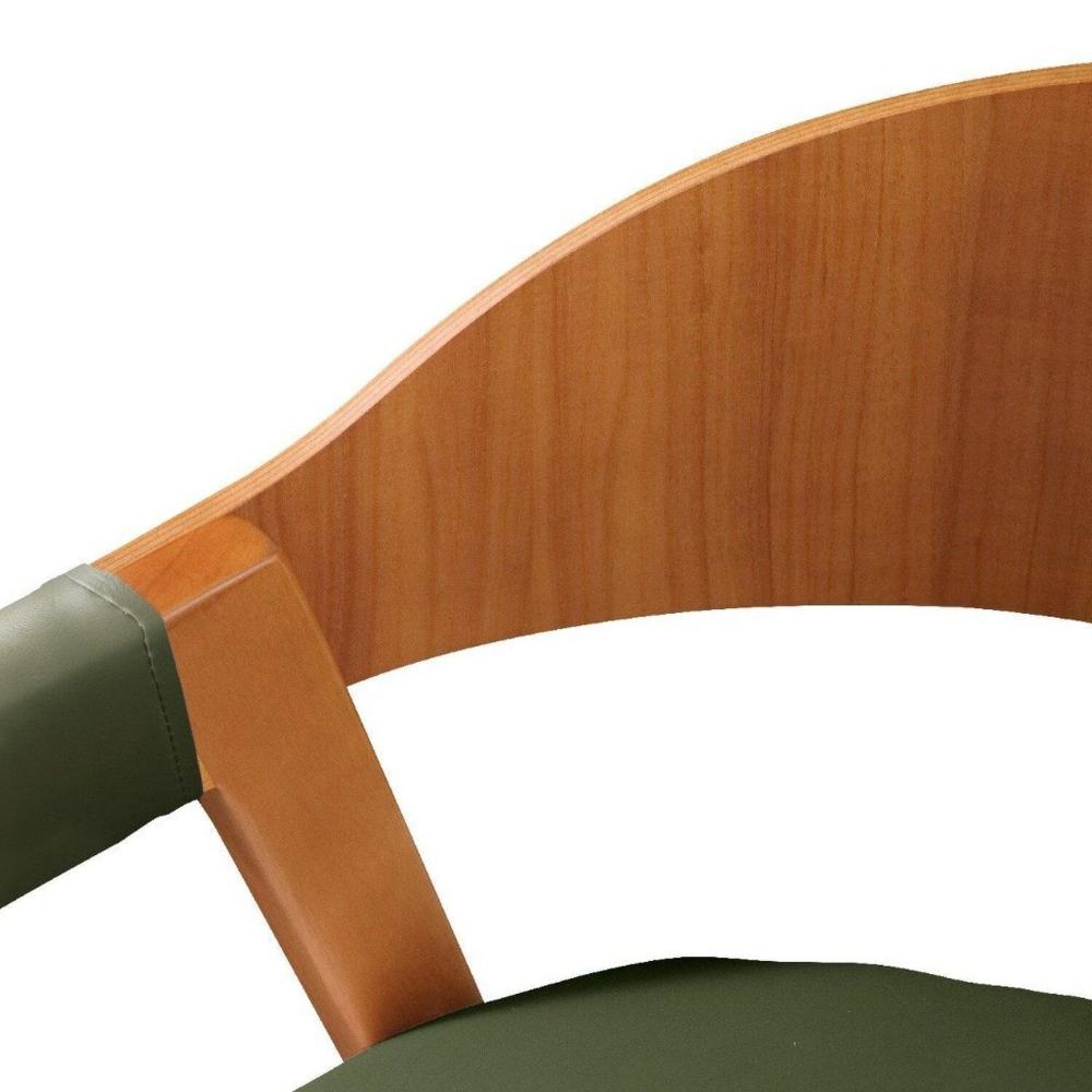 Cadeira para Sala de Jantar 80cm X 60cm Luna Verde/Nature