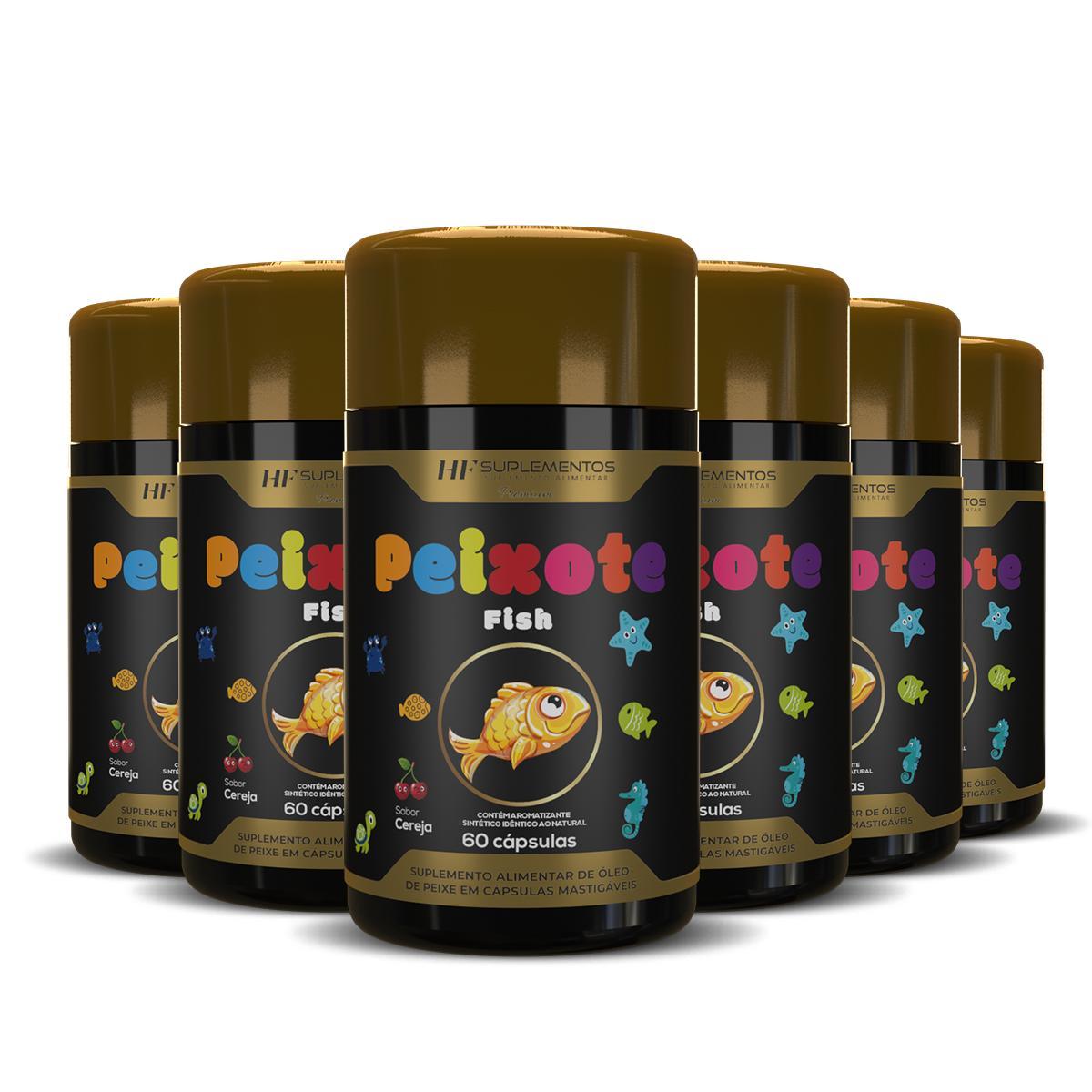 Miniatura 6X Peixote Omega 3 Infantil Mastigavel 60Caps Hf Suplementos