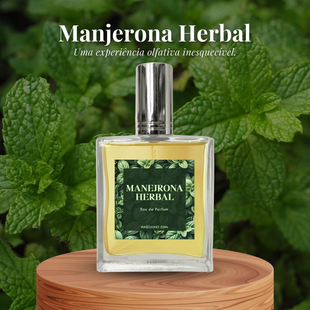 Miniatura Perfume Manjerona Herbal Masculino 50Ml - Natural E Vegano