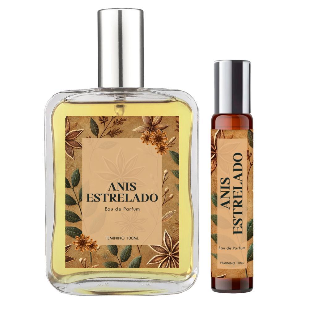 Miniatura Perfume Anis Estrelado Feminino 100Ml + Roll On 10Ml Natural