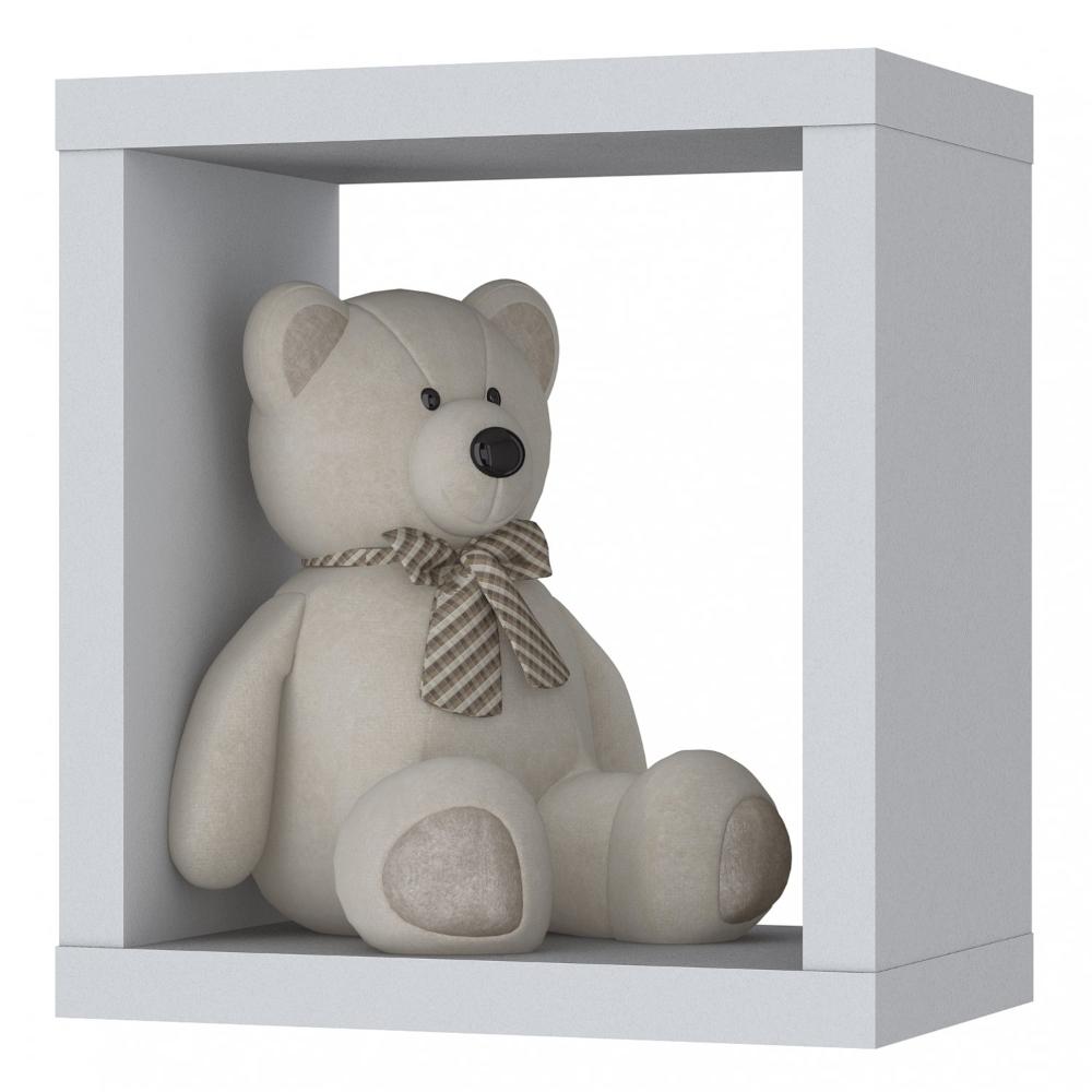 Miniatura Nicho Modular de Parede Faz de Conta Espresso Móveis Branco