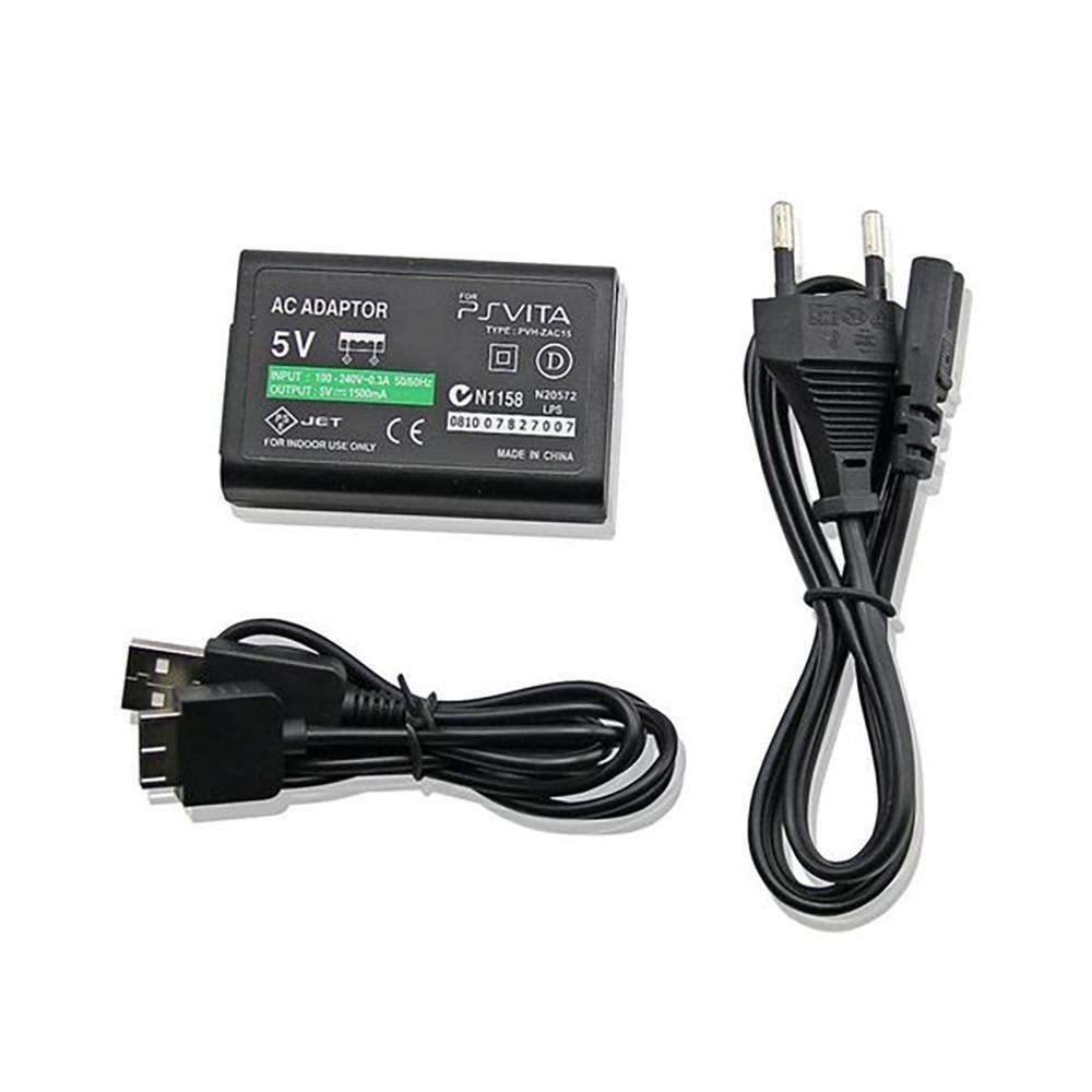 Miniatura Fonte Carregador Bivolt Para Ps Vita Psvita Com Cabo Usb