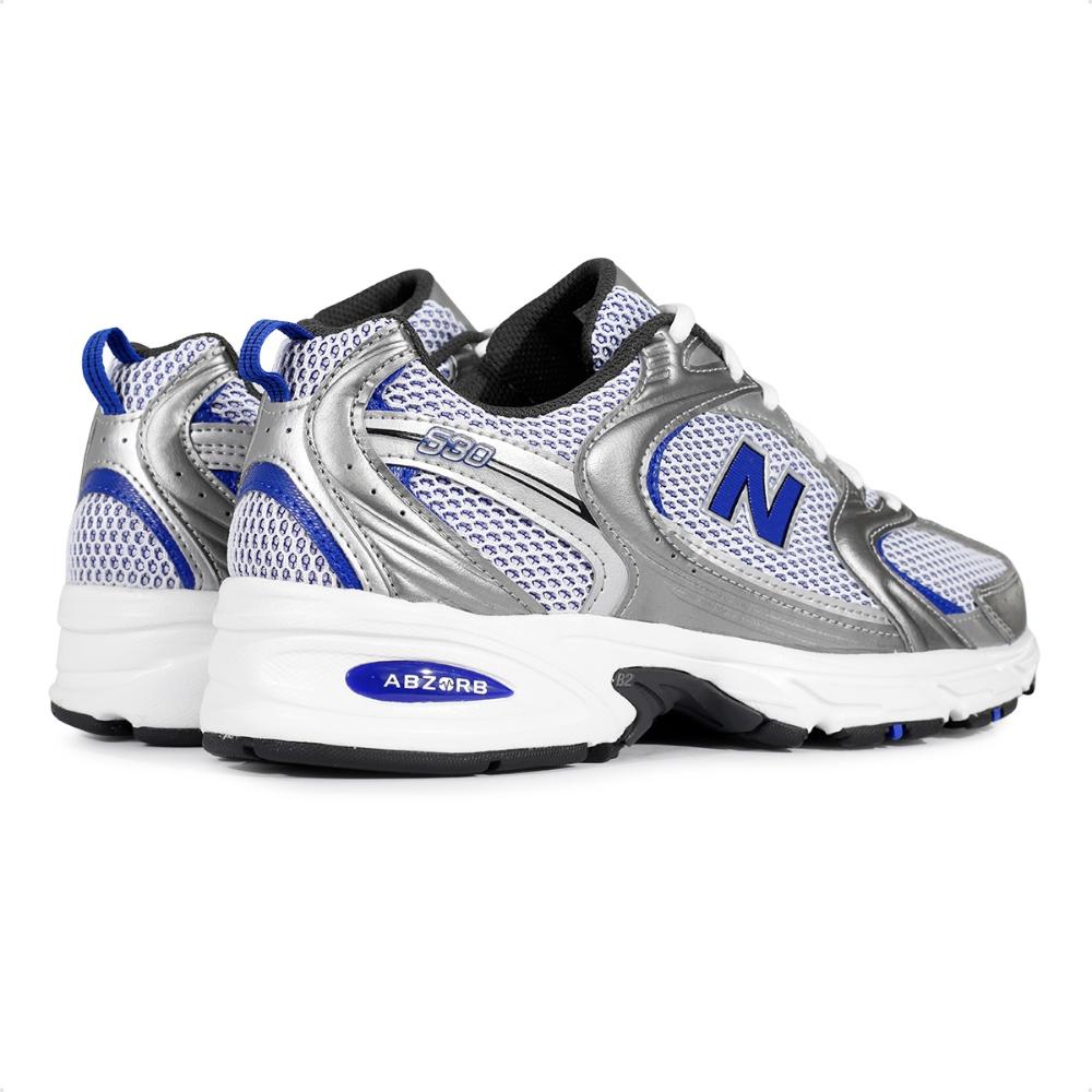 Miniatura Tênis New Balance 530 Unissex Cinza / Azul - 39