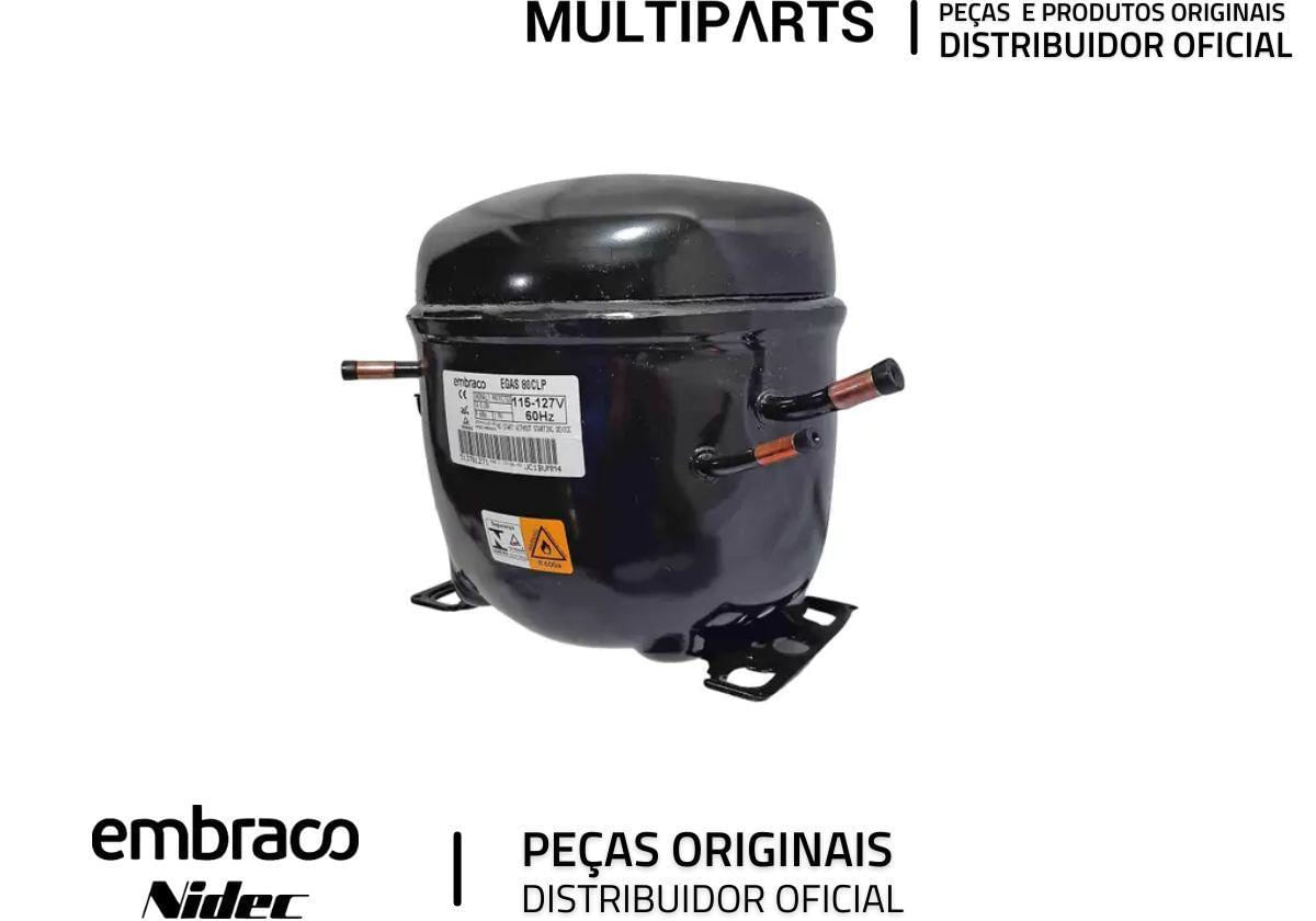 Miniatura Compressor Embraco 1/4 R-600 110V Egas80clp - Refrigeração
