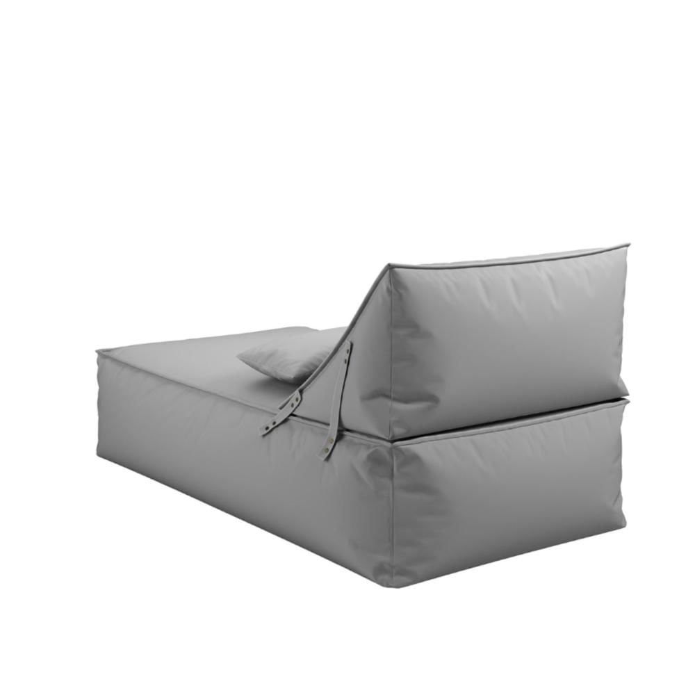 Miniatura Chaise em Outdoor com Encosto Móvel Taipe Cinza