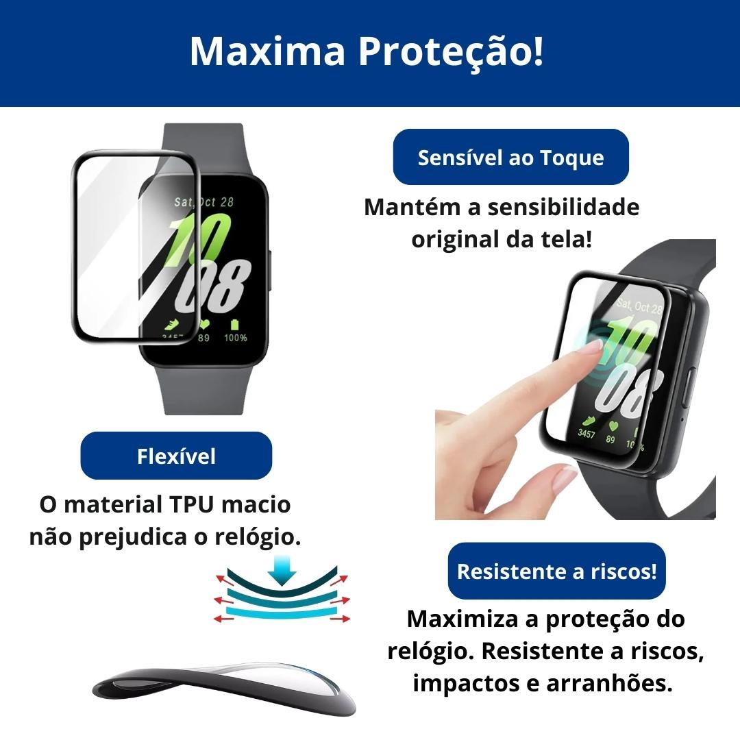 Miniatura Pulseira Para Galaxy Fit 3 - Silicone Sport + Película