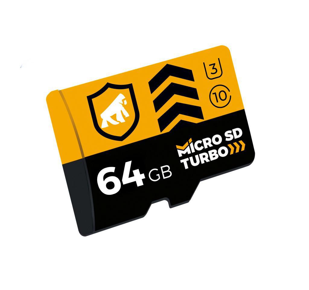 Miniatura Cartão De Memória 64Gb U3 +Adaptador Pendrive + Adaptador Sd