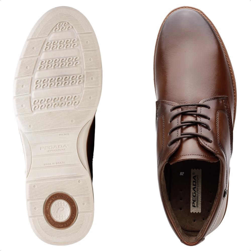 Sapato Pegada Cardiff Casual Masculino Marrom - 37