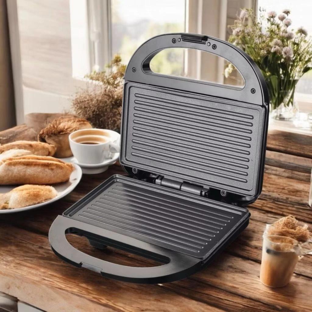 Miniatura Sanduicheira Essencial Grill Misteira Elétrica Aço Inox 127V