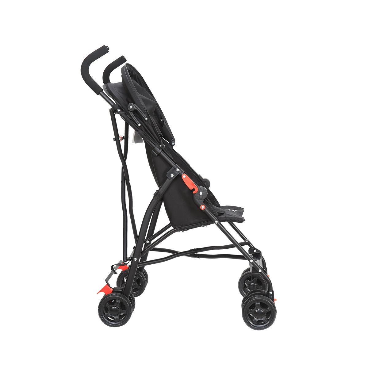 Miniatura Carrinho De Bebê Passeio Guarda Chuva Movee Maxi Baby Preto
