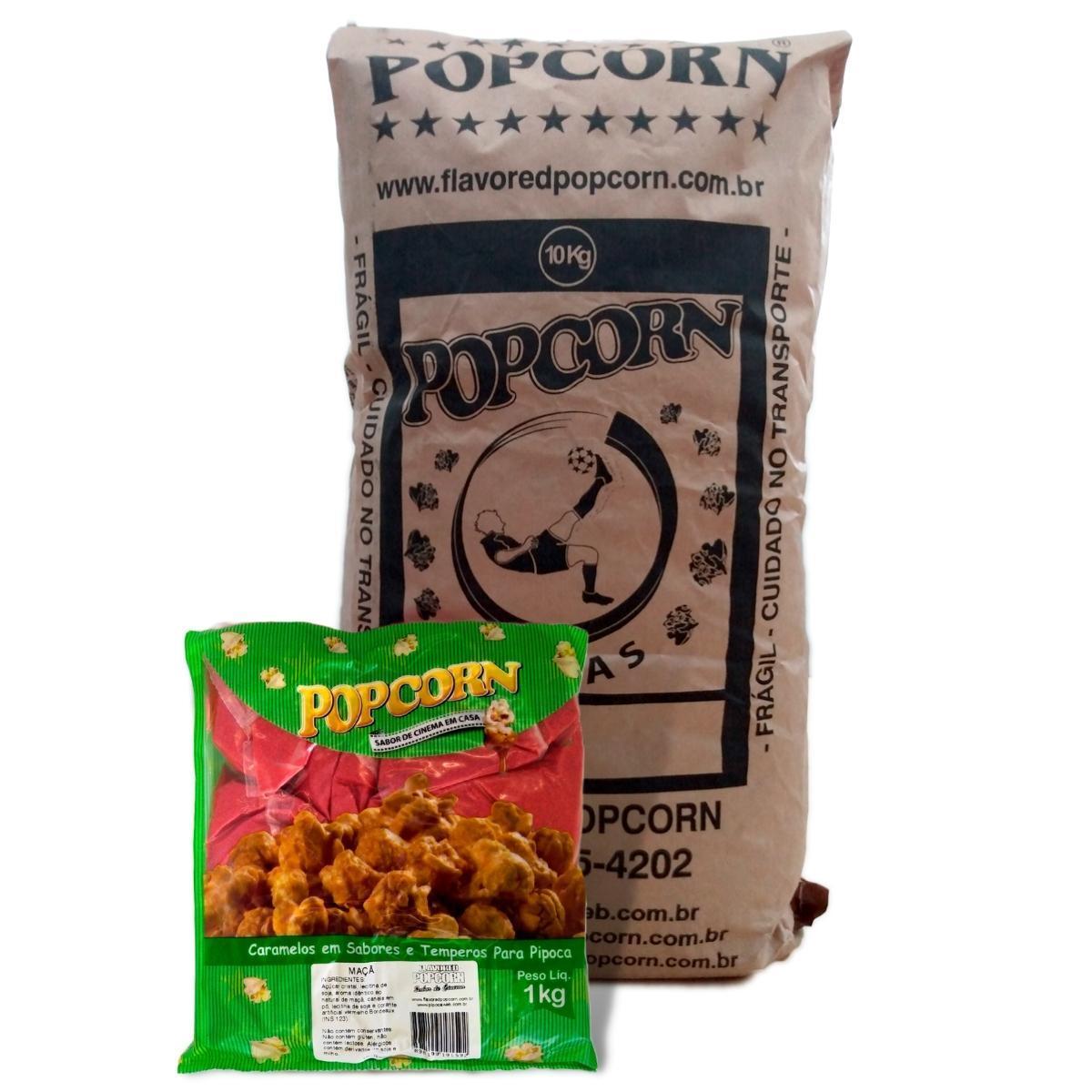 Miniatura Caramelo Para Pipoca Doce - Sabor Maça 10Kg