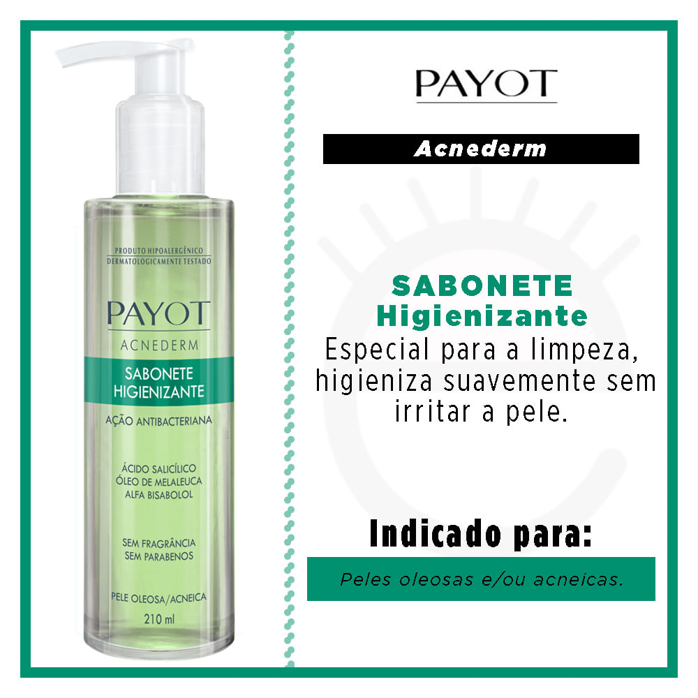 Miniatura Sabonete Líquido Facial Higienizante Payot - Acnederm 210ml