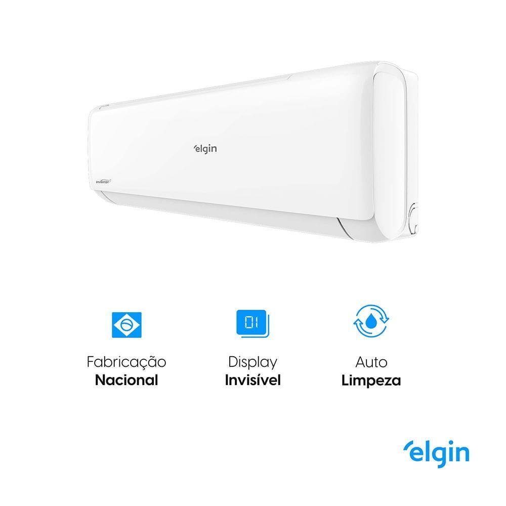 Miniatura Ar Condicionado Split Hi-Wall Elgin Eco Inverter II 12.000 BTUs Frio Gás R-32 Branco 220V