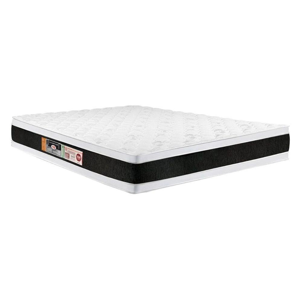 Miniatura Colchão Queen Espuma D45 Black White Air Euro Pillow Double Face (158x198x27) - Castor