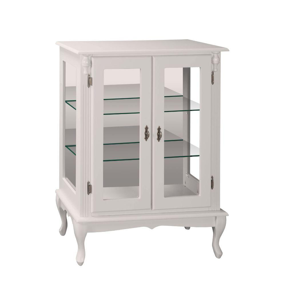 Miniatura Cristaleira Baixa - Pés Luiz Xv Nude Laca (off White)