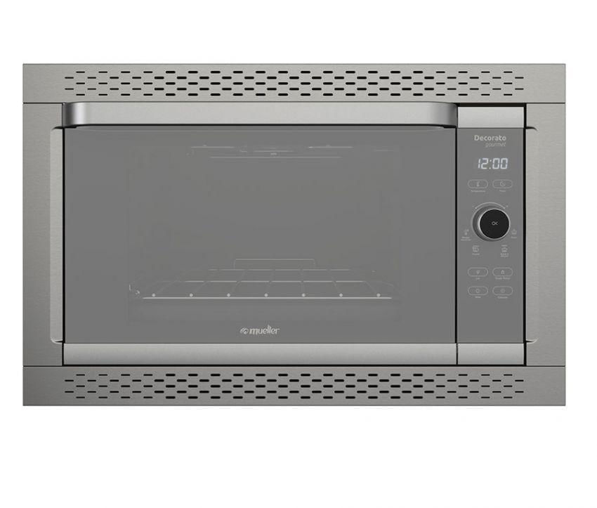 Miniatura Forno Elétrico Digital Embutir Decorato Gourmet Inox 220 V