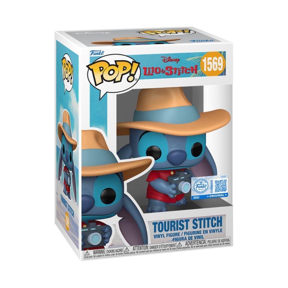 Miniatura Boneco Funko Pop Disney Lilo & Stitch - Stitch Turista