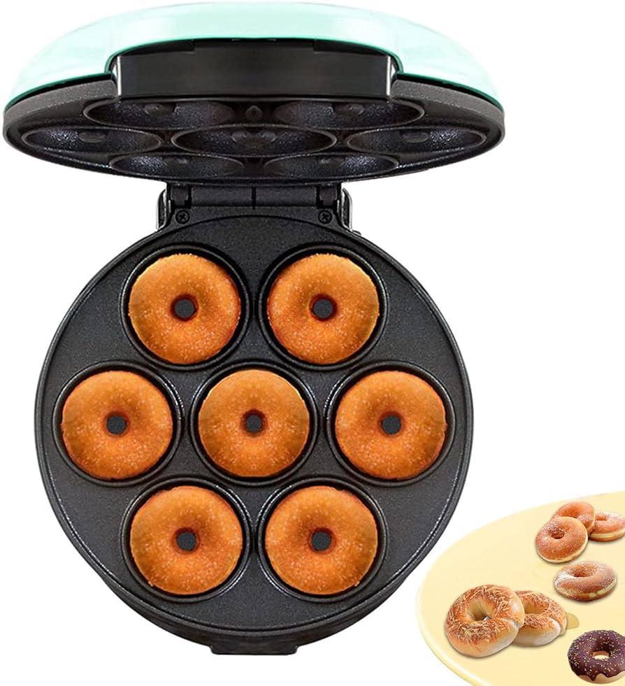Miniatura Mini Máquina De Fazer Donuts Rosquinhas 7 Furos 110V Branco