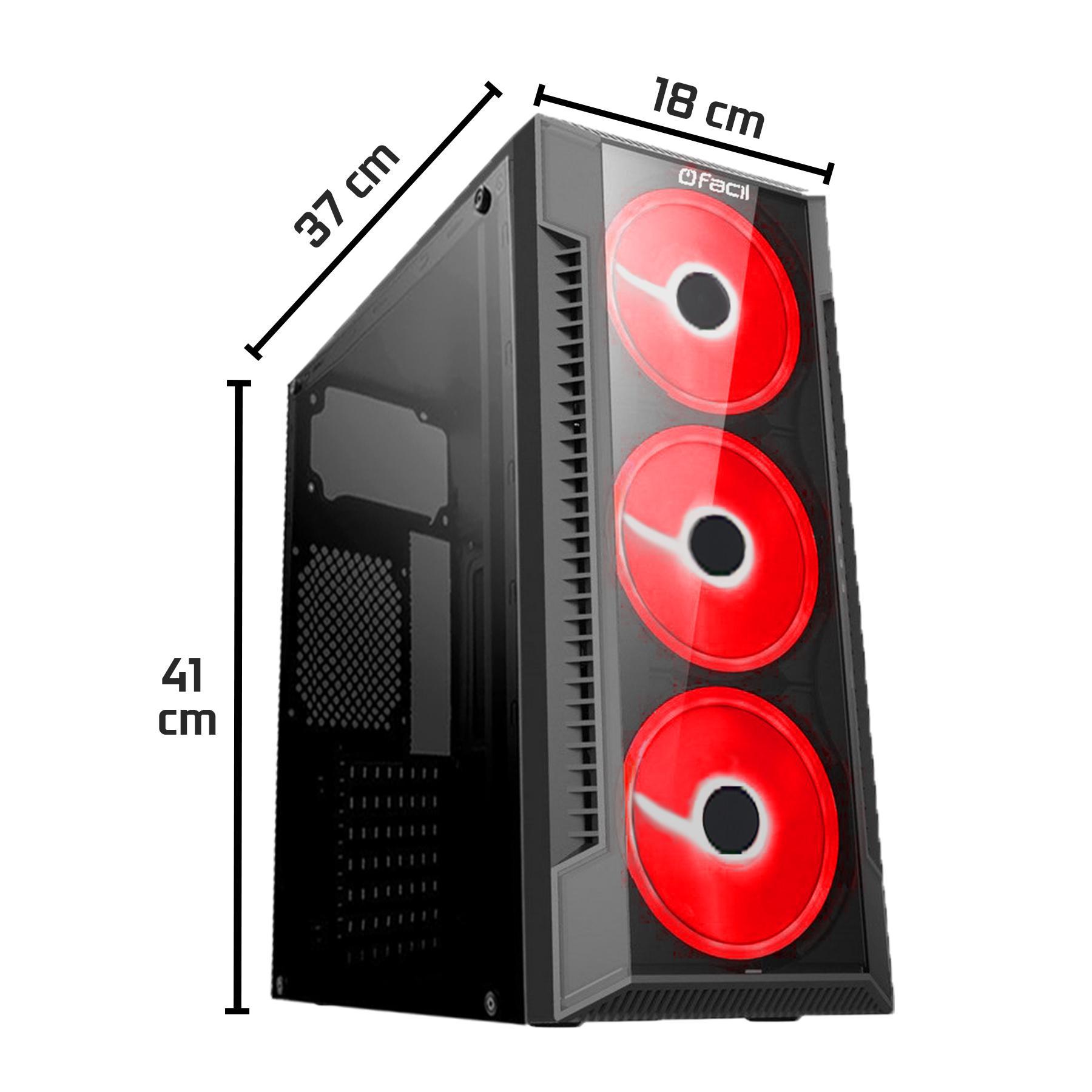 Miniatura Pc Gamer Barato Completo Intel I5 8Gb Ssd 240Gb Monitor 21