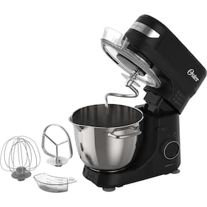 Miniatura Batedeira Planetária Bowl Inox III Oster OBAT641 850W 12 Velocidades Tampa Antirrespingos 110V
