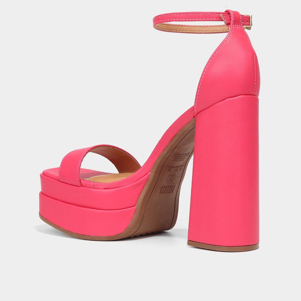 Miniatura Sandália Meia Pata Vizzano Salto Alto Feminina Rosa - 34