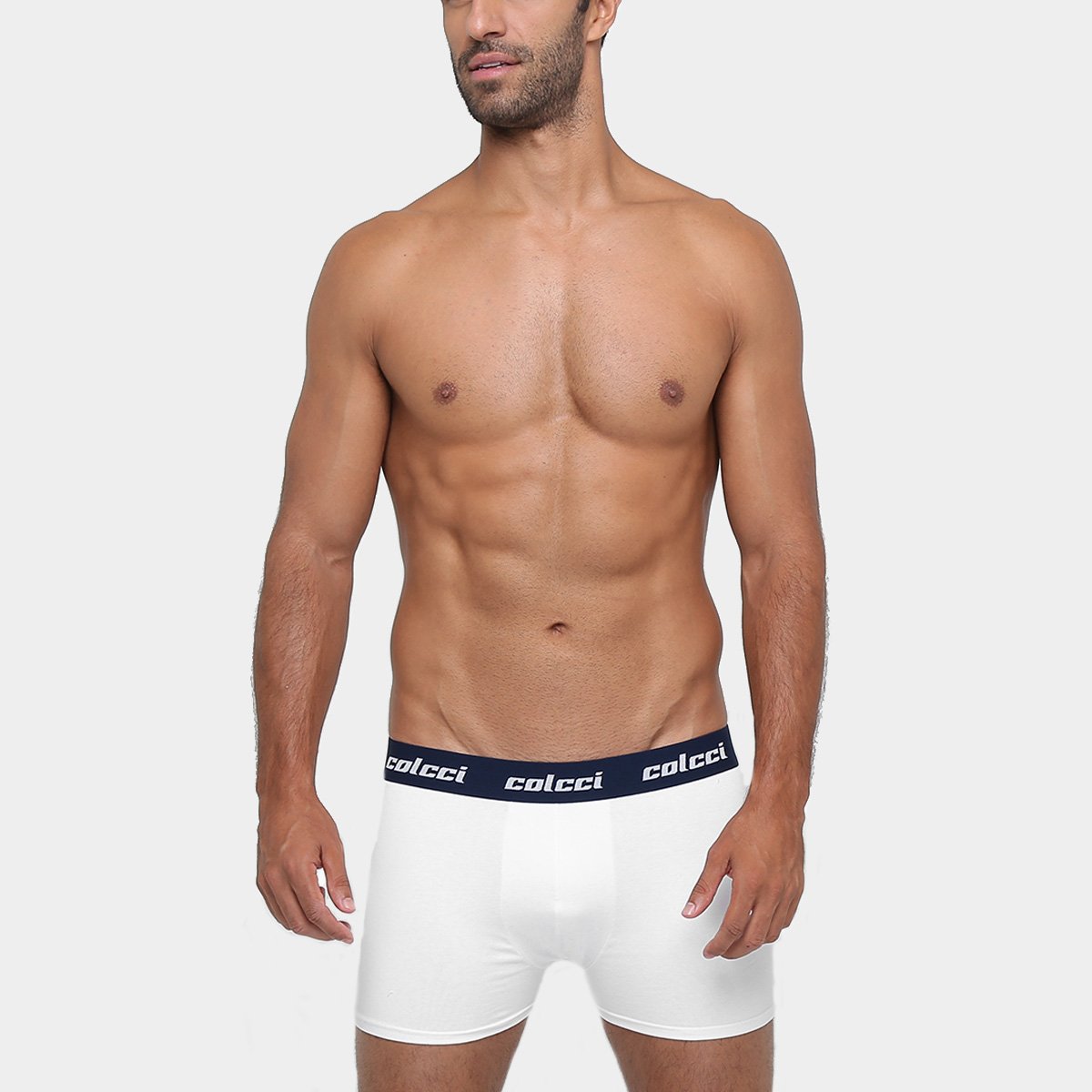 Miniatura Kit de Cuecas Boxer Colcci C/2 Branco+Marinho - P