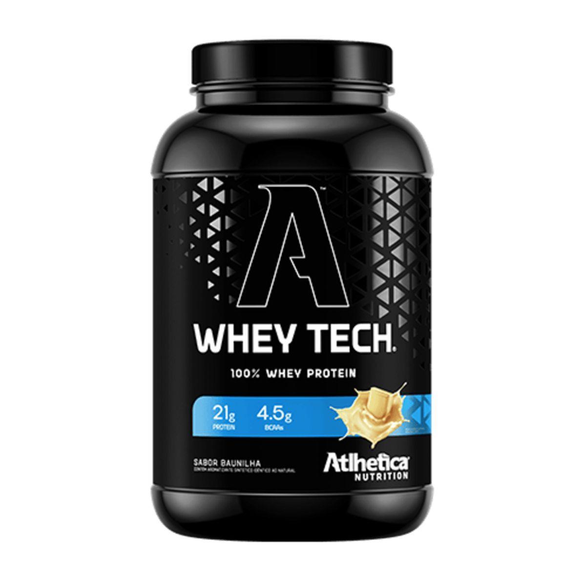 Miniatura Whey Protein 100% Tech 900G Baunilha Atlhetica Nutrition